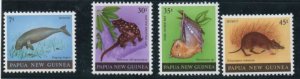 Papua New Guinea Sc 525-528 1980 Wildlife stamp set mint NH