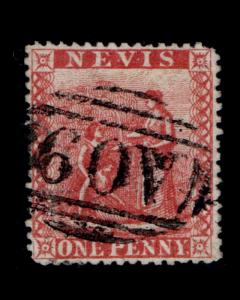 VINTAGE: NEVIS 1876 USD,BH SCOTT # 14A $ 27.50 LOT # VSANEV1876A