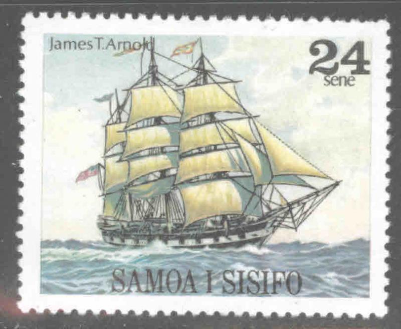 Western Samoa Scott 505  MNH** Tall ship 1979