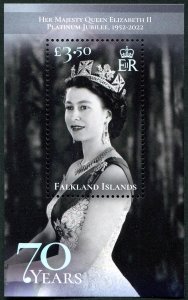 2022 Falkland Is QEII Jubilee SS (Scott 1324) MNH