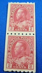 CANADA 1913 - SCOTT # 124  MNG  COIL PAIR   (c5)