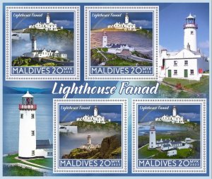 Stamps. Fauna. Lighthouses 2023 year, 1+1 sheets  perforated  NEW