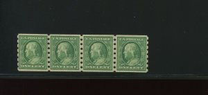 Scott 343 Mailometer Co. Mint Type 3 Strip of 4 Stamps with 2mm & 3mm Spacing!!