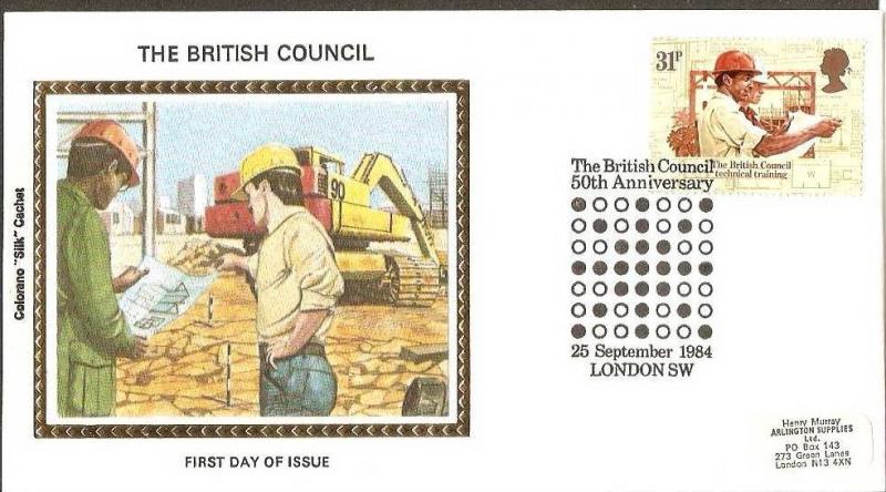 Great Britain 1984 British Council Technical Training Painting Sc 1069 Colora...