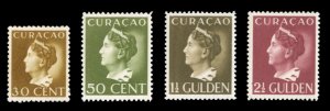 Netherlands Colonies, Netherlands Antilles #160-163 Cat$104, 1941-42 30c-2 1/...