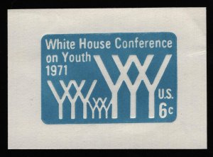 #U555 6c Conference on Youth, Cut Square, Mint **ANY 5=FREE SHIPPING**