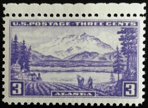 1937 3c Alaska Territory, Mount McKinley Scott 800 Mint F/VF NH