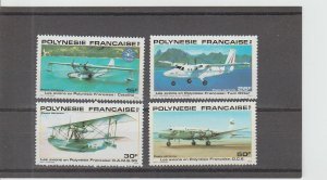 French Polynesia  Scott#  C180-C183  MNH  (1980 Aircraft)