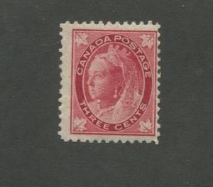 Queen Victoria 1898 Canada 3c Postage Carmine Stamp #69 Scott Value $80
