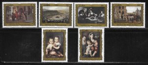 Cuba 2908-13 Paintings set MNH