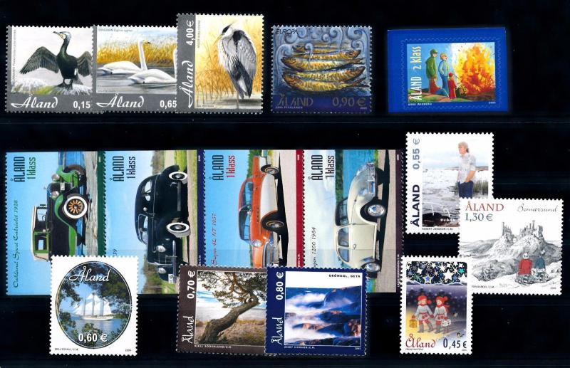 [58587] Aland 2005 Complete Year Set  MNH