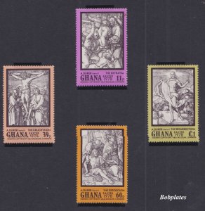 BOBPLATES Ghana 670-3 Easter 1978 4 Stamps VF MNH