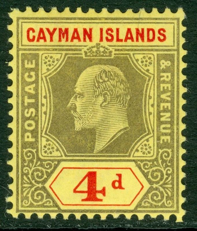 EDW1949SELL : CAYMAN ISLANDS 1907-09 Scott #25 VF Mint OG LH Fresh stamp Cat $67