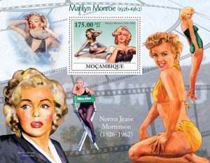 MOZAMBIQUE - 2009 - Marilyn Monroe - Perf Souv Sheet - Mint Never Hinged