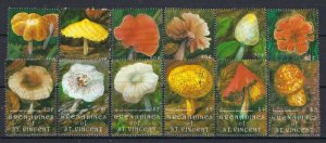 St Vincent Grenadines 867-78 MNH 1992 Mushrooms (an9139)