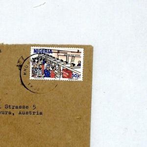 NIGERIA Cover 1980s Missionary HOLY CHILD SOCIETY Cachet Air Mail MIVA CM53