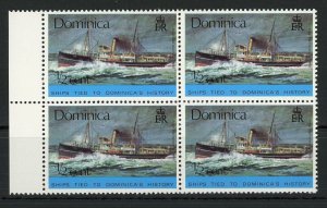 Royal Mail Steamship Yare Transportation Block of 4 Mint NH