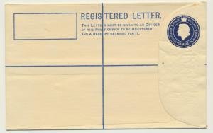 GAMBIA QE2 3d REGISTERED ENVELOPE, VF UNUSED H&G#E6 (SEE BELOW)