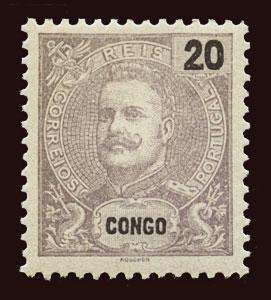 PORTUGUESE CONGO Scott #18 1898 King Carlos unused HR gum loss