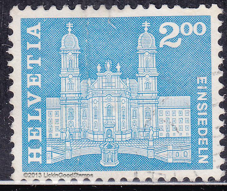 Switzerland 399 USED 1960 Einsiedein Church