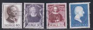 Norway # 562-565, Zoologists, Used, 1/2 Cat.