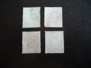 Stamps - Australia - Scott# 180, 182-183a - Used Part Set of 4 Stamps