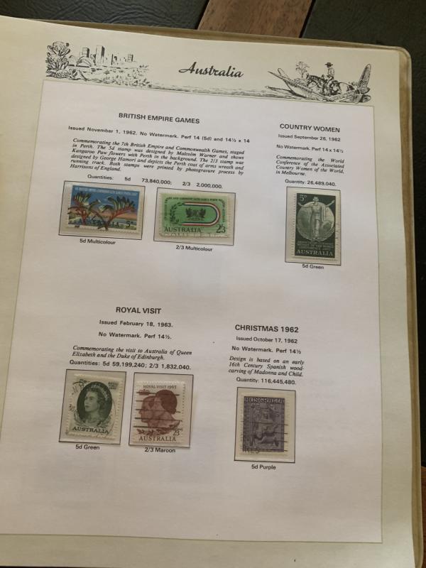 Australia Collection from 1927 to 1978 Used Cat. Value $575