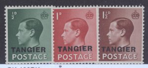 Great Britain- Offices In Morocco Tangier, Scott #511-13, MNH