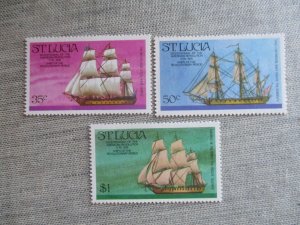 St.Lucia, Scott#384-386, MNH