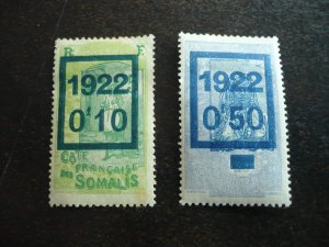 Stamps - Somali Coast - Scott# 119-120 - Mint Hinged Set of 2 Stamps