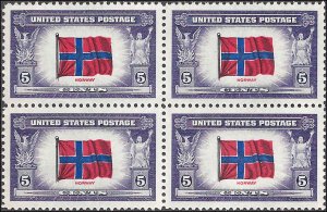 911 Mint,OG,NH... Block of 4... SCV $1.00