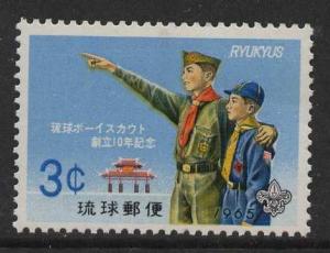 Ryukyu Islands 130 MNH Boy Scouts