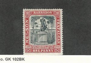 Barbados, Postage Stamp, #104 Mint Hinged, 1906