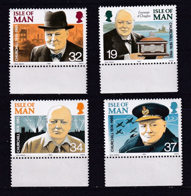 Isle of Man --1990-- Sir Winston Churchill  MNH  Set # 432-435