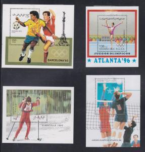 Sahara, Unlisted Olympic Souvenir Sheets, See Description