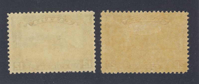 2x Canada Arch Stamps;  #174-12c  MNH F/VF #175-20c MH F Guide Value = $57.50