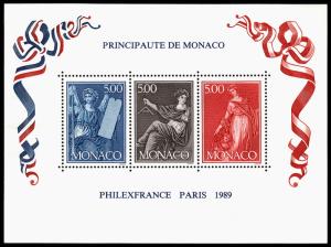 Monaco Scott 1684 (1989) Mint NH VF B