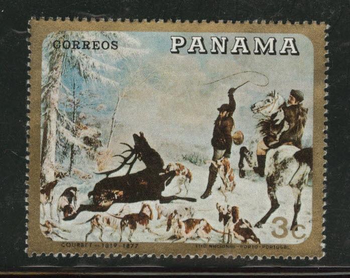 Panama  Scott 493A used 1968 Art the Hunt