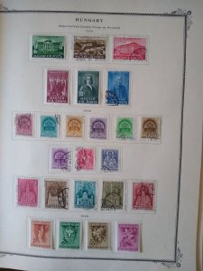 collection on pages Hungary 1937-47 CV $76