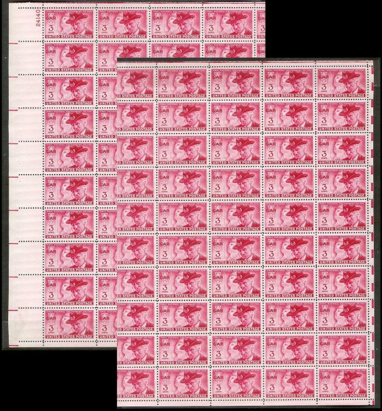 UNITED STATES (50) Complete Sheets Stamps ALL Mint Never Hinged FV=$99+