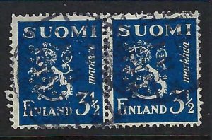 FINLAND 176 VFU PAIR 620F-1