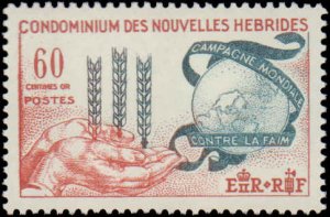 New Hebrides, French #109, Complete Set, 1963, Food, Never Hinged