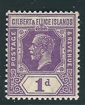 Gilbert & Ellis Is. 28 SG 28 MLH VF 1927 SCV $5.00