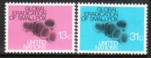 294-95 United Nations 1978 Small Pox MNH