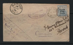 Orange river colony #55 Used On Cover By THABA Canadian Contingent Sept 17 1900