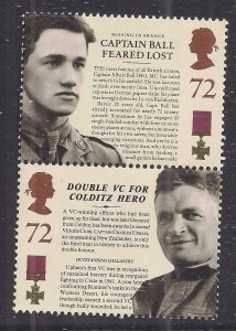 GB 2006 QE2 72p x 2 Victoria Cross Umm SG 2662- 2663 ( T706)