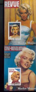 Marilyn Monroe Classic Magazine Cover Souvenir Stamp Sheets 2003 Benin E52