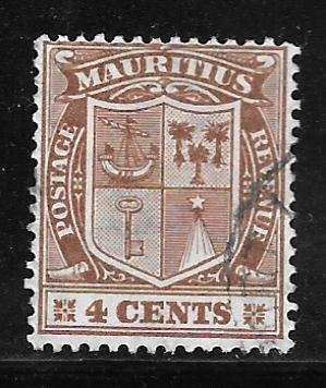 Mauritius 167: 4c Coat of Arms, used, F