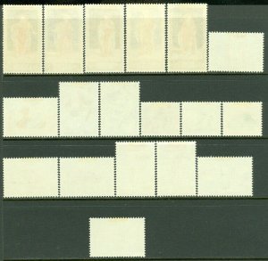EDW1949SELL : BELGIUM 8 Different Complete Mint OG LH Semi-Postal sets. Cat $157