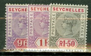 IM: Seychelles 1-21, 7a mint CV $593; scan shows only a few